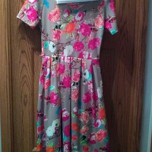 Xs EUC Lularoe unicorn floral Amelia